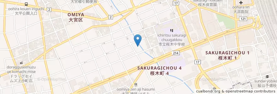 Mapa de ubicacion de ケン歯科クリニック en 日本, 埼玉県, さいたま市, 大宮区.