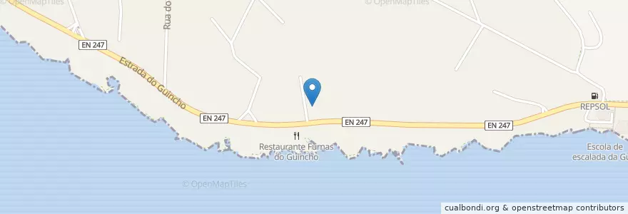 Mapa de ubicacion de Senhora da Guia en Portugal, Cascais E Estoril.