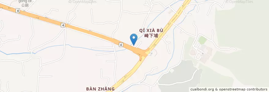 Mapa de ubicacion de 大腸包小腸 en 臺灣, 臺中市, 豐原區.