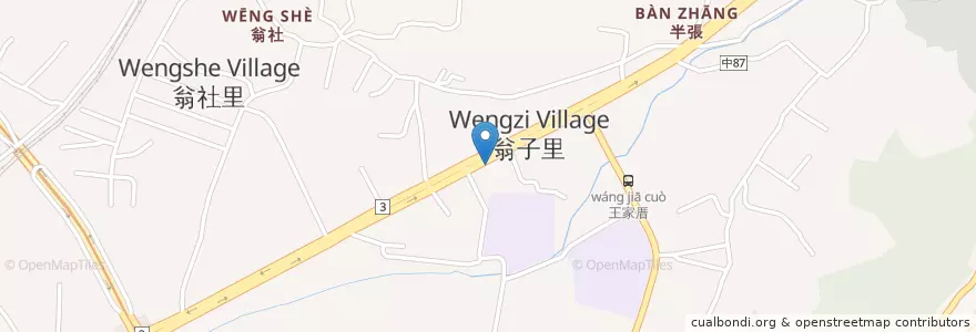 Mapa de ubicacion de 佳香臭豆腐 en 台湾, 台中市, 豊原区.