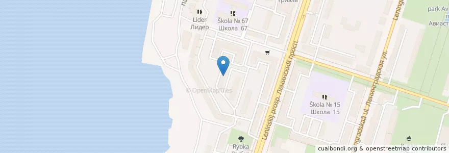 Mapa de ubicacion de Луч en ロシア, 中央連邦管区, Воронежская Область, Городской Округ Воронеж.