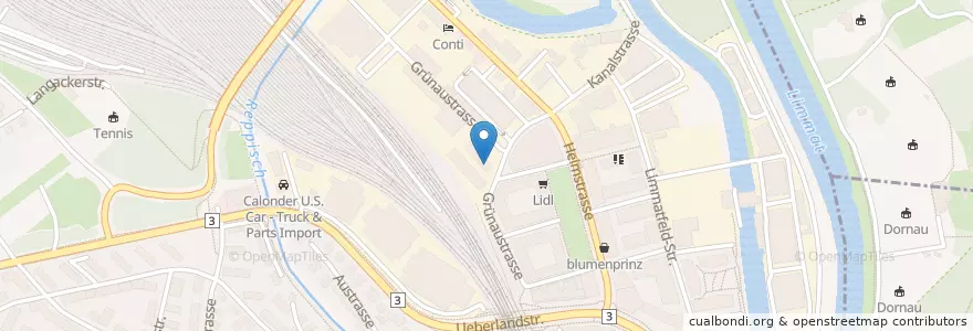 Mapa de ubicacion de Lounge 17 en Schweiz/Suisse/Svizzera/Svizra, Zürich, Bezirk Dietikon, Dietikon.