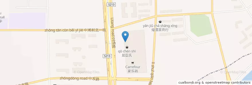 Mapa de ubicacion de 星巴克 en 中国, 北京市, 河北省, 昌平区.