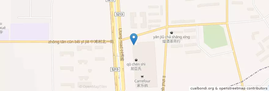 Mapa de ubicacion de 中国建设银行 en China, Beijing, Hebei, Changping District.