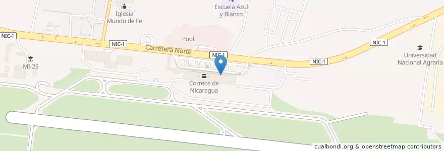 Mapa de ubicacion de Lugo rent a car en 尼加拉瓜, Departamento De Managua, Managua (Municipio).