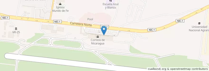 Mapa de ubicacion de Avis en Nicaragua, Departamento De Managua, Managua (Municipio).