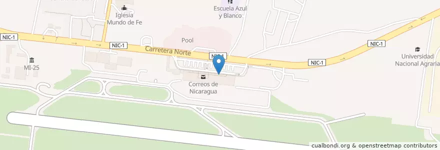 Mapa de ubicacion de Dollar / Thrifty Car Rental en Nicarágua, Departamento De Managua, Managua (Municipio).