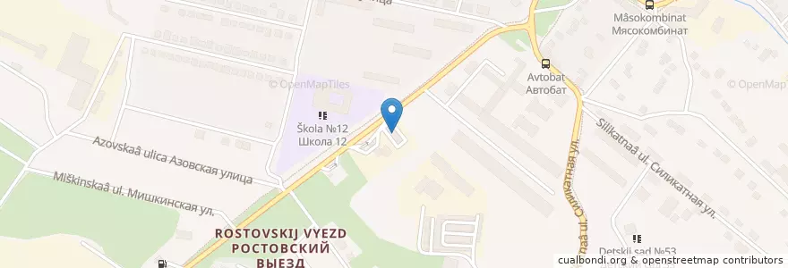 Mapa de ubicacion de Мойка самообслуживания en Rusland, Zuidelijk Federaal District, Oblast Rostov, Городской Округ Новочеркасск.