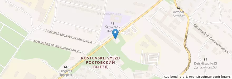 Mapa de ubicacion de Газ en 俄罗斯/俄羅斯, 南部联邦管区, 罗斯托夫州, Городской Округ Новочеркасск.