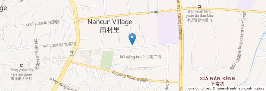 Mapa de ubicacion de 覓饌臭臭鍋 en Taiwan, Taichung, 豐原區.