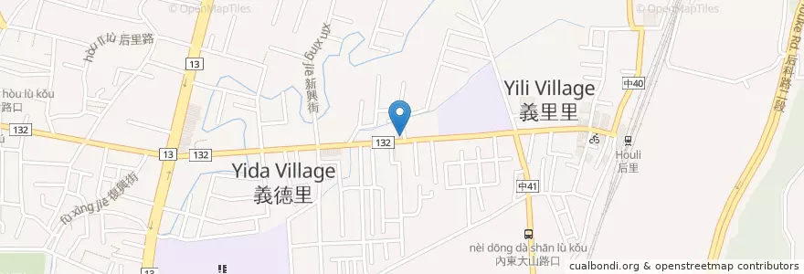 Mapa de ubicacion de 慈恩傷科整脊館 en Taiwan, Taichung, 后里區.