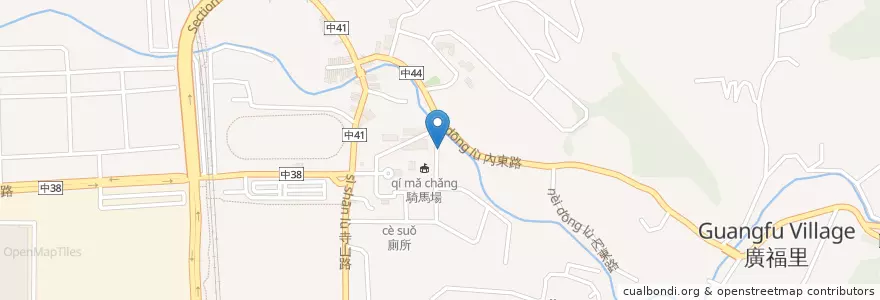 Mapa de ubicacion de 衛生紙販賣機 en 台湾, 台中市, 后里区.