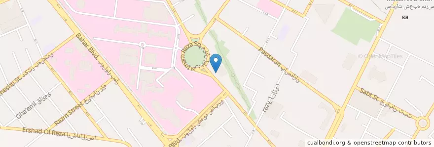 Mapa de ubicacion de داروخانه دکتر دانشخواه en イラン, ラザヴィー・ホラーサーン, شهرستان مشهد, مشهد, بخش مرکزی شهرستان مشهد.