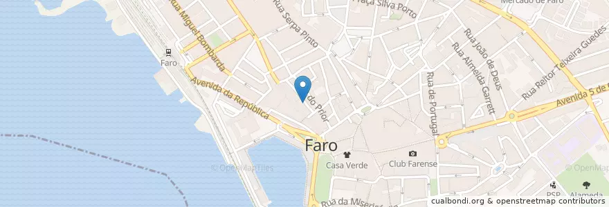 Mapa de ubicacion de La Pizza en Portogallo, Algarve, Algarve, Faro, Faro, Faro.