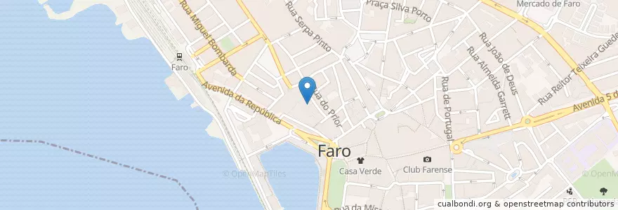 Mapa de ubicacion de M5 Oriental Bar Bistro en 葡萄牙, Algarve, Algarve, Faro, Faro, Faro.