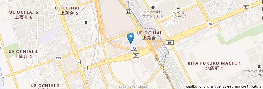 Mapa de ubicacion de ロイヤルホスト en اليابان, 埼玉県, さいたま市, 中央区, 大宮区.