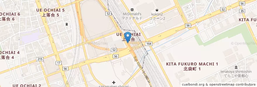 Mapa de ubicacion de さいたま新都心西口 en Japan, 埼玉県, さいたま市, 中央区, 大宮区.