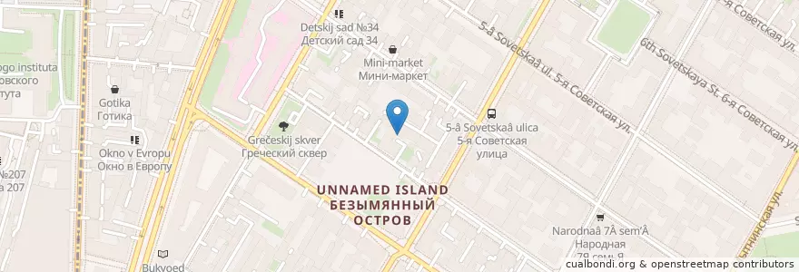 Mapa de ubicacion de Участковый пункт полиции en Russia, Northwestern Federal District, Leningrad Oblast, Saint Petersburg, Центральный Район.