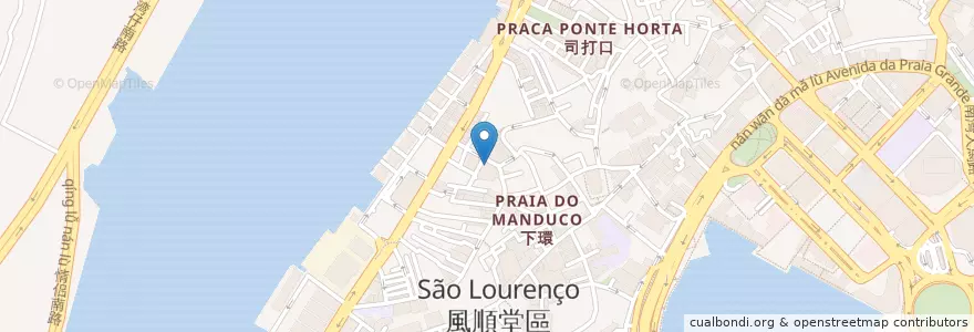 Mapa de ubicacion de 下環圖書館 Biblioteca de S. Lourenço en 中国, 澳門 Macau, 广东省, 澳門 Macau, 珠海市, 香洲区.