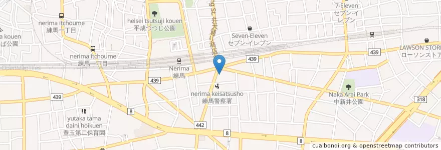 Mapa de ubicacion de 練馬消防署 en 日本, 东京都/東京都, 練馬区.