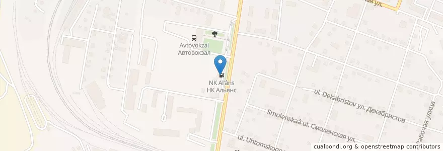 Mapa de ubicacion de ННК, АЗС №4 en Rússia, Distrito Federal Oriental, Krai De Khabarovsk, Городской Округ Хабаровск.