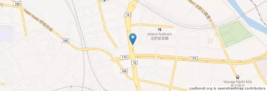 Mapa de ubicacion de 吉野家 en Japonya, 東京都, 八王子市.