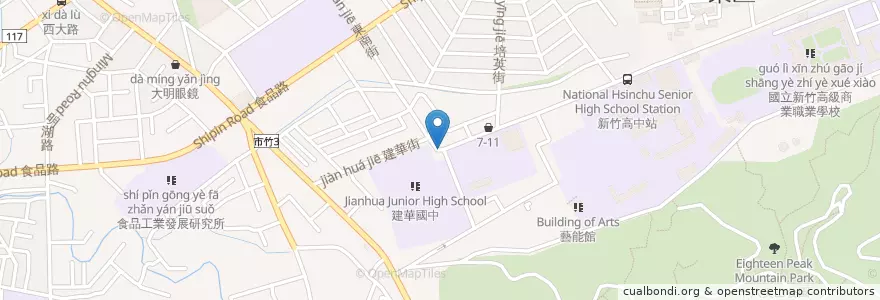 Mapa de ubicacion de 老雲記 en 臺灣, 臺灣省, 新竹市, 東區.