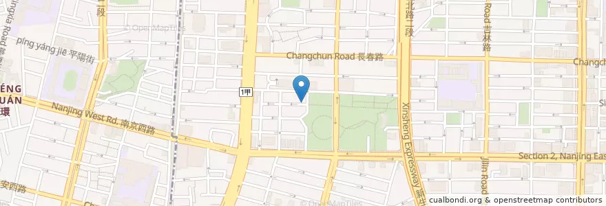 Mapa de ubicacion de 串場居酒屋林森店 en 타이완, 신베이 시, 타이베이시, 중산 구.
