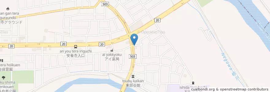 Mapa de ubicacion de サイゼリヤ en 日本, 東京都, 日野市.