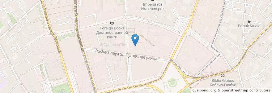 Mapa de ubicacion de Антракт en Russland, Föderationskreis Zentralrussland, Moskau, Zentraler Verwaltungsbezirk, Тверской Район.