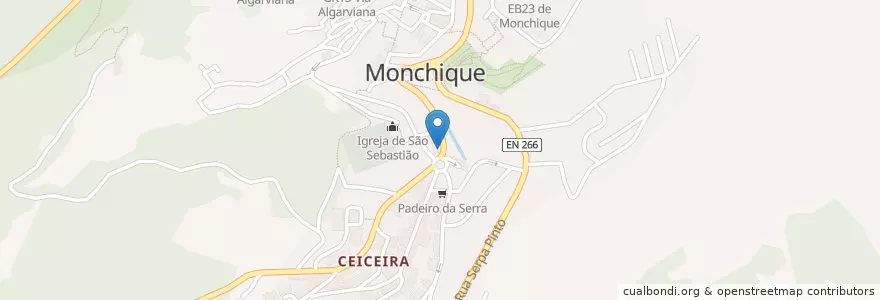 Mapa de ubicacion de O Parque en 葡萄牙, Algarve, Algarve, Faro, Monchique, Monchique.