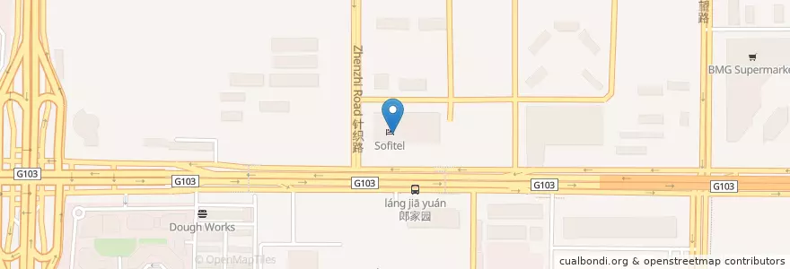 Mapa de ubicacion de 万达影城CBD店 en China, Beijing, Hebei, 朝阳区 / Chaoyang.