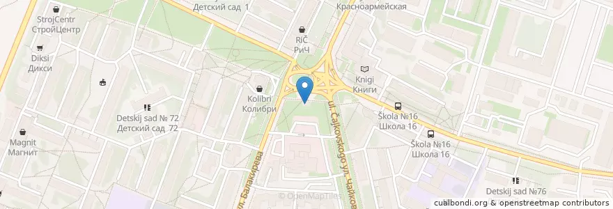 Mapa de ubicacion de Master Doner en روسيا, Центральный Федеральный Округ, فلاديمير أوبلاست, Городской Округ Владимир.
