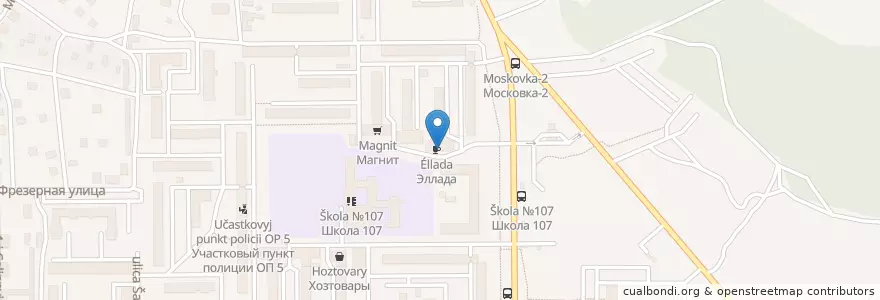 Mapa de ubicacion de Омск 644113 en Россия, Сибирский Федеральный Округ, Омская Область, Омский Район, Городской Округ Омск.