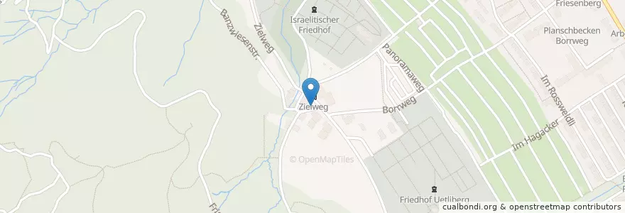 Mapa de ubicacion de Brunnen Oggenfuss en İsviçre, Zürih, Bezirk Zürich, Zürich.