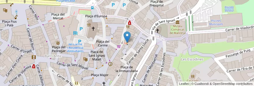 Mapa de ubicacion de 2D Sushi en إسبانيا, كتالونيا, برشلونة, Bages, Manresa.