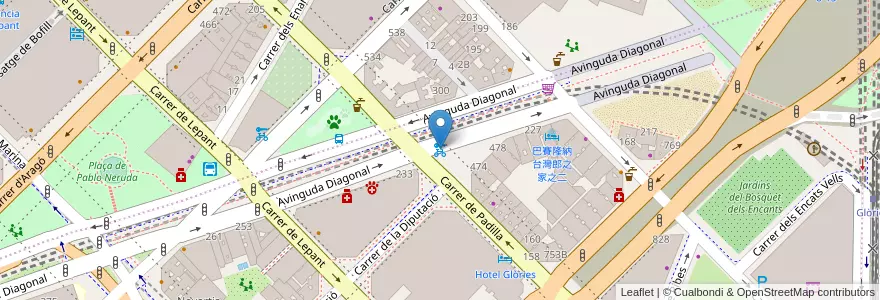 Mapa de ubicacion de 30 - Diagonal 231 en İspanya, Catalunya, Barcelona, Barcelonès, Barcelona.