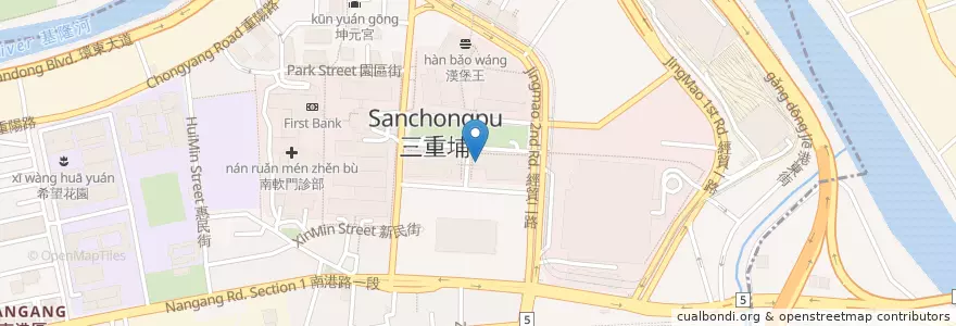 Mapa de ubicacion de 高樂鐵板燒 en 台湾, 新北市, 台北市, 南港区.