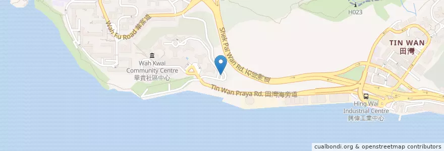 Mapa de ubicacion de 華貴邨停車場 Wah Kwai Estate Car Park en Китай, Гуандун, Гонконг, Гонконг, Новые Территории, 南區 Southern District.