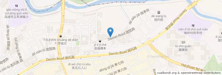 Mapa de ubicacion de 元之氣早午餐輕食 en تايوان, كاوهسيونغ, 楠梓區.
