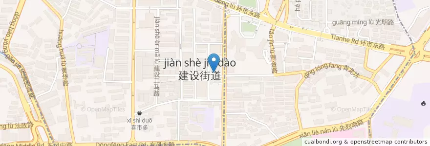 Mapa de ubicacion de 中国农业银行 en China, Provincia De Cantón, Cantón, 越秀区, 华乐街道.