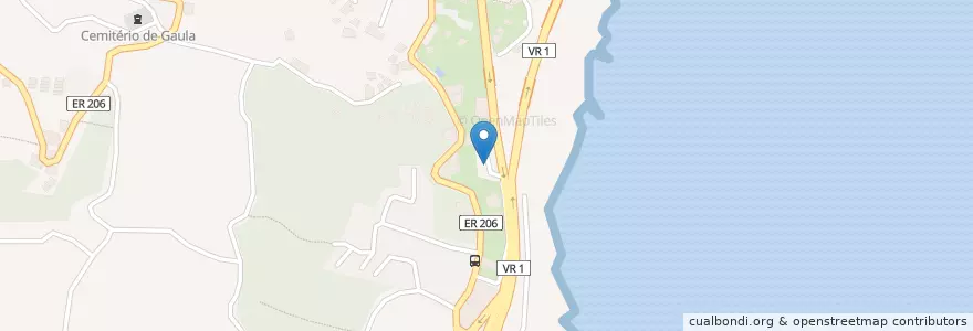 Mapa de ubicacion de Repsol Gaula en البرتغال, Santa Cruz.