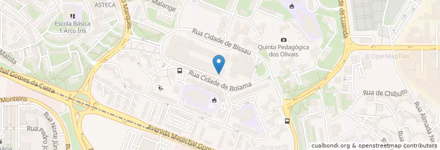 Mapa de ubicacion de CTT en Portugal, Aire Métropolitaine De Lisbonne, Lisbonne, Grande Lisboa, Lisbonne, Santa Maria De Olivais.