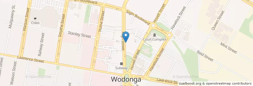 Mapa de ubicacion de Coffee Mamma en Австралия, Виктория, City Of Wodonga.
