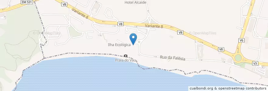 Mapa de ubicacion de Casinha Portuguesa en پرتغال, Algarve, Algarve, فارو, پرتیمانو, پرتیمانو.
