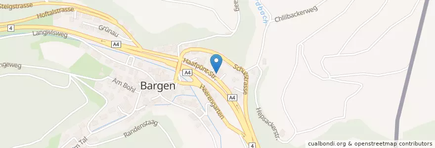 Mapa de ubicacion de SOCAR Bargen en Suisse, Schaffhouse, Bargen (Sh), Bargen (Sh).