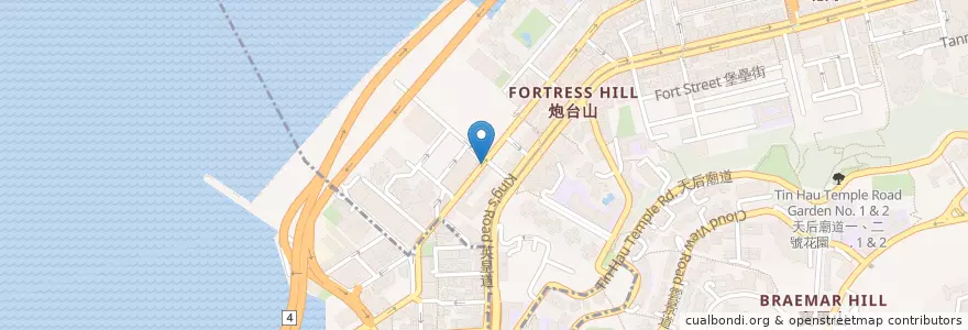 Mapa de ubicacion de 油街公廁 Oil Street Public Toilet en 중국, 광둥성, 홍콩, 홍콩섬, 신제, 東區 Eastern District.