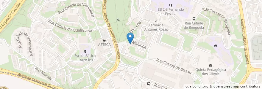 Mapa de ubicacion de PSP Secção de achados en ポルトガル, Área Metropolitana De Lisboa, Lisboa, Grande Lisboa, リスボン, Santa Maria De Olivais.