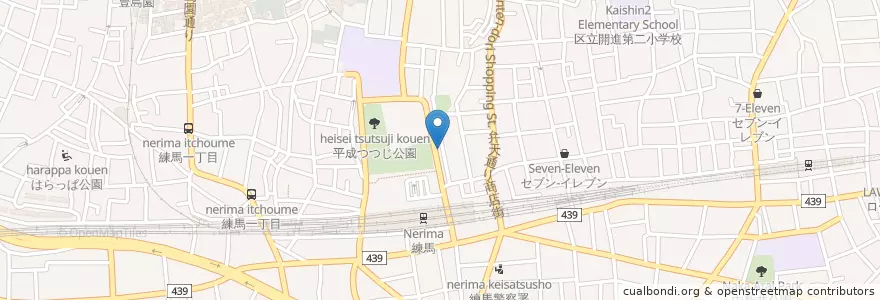 Mapa de ubicacion de 練馬タウンサイクル en 日本, 東京都, 練馬区.