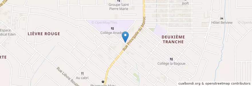 Mapa de ubicacion de Dream Bar en Кот-Д’Ивуар, Абиджан, Yopougon.
